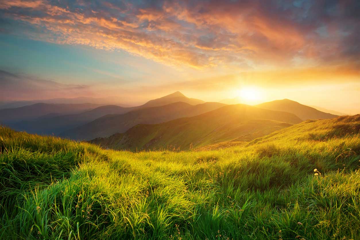 sunset-mountains